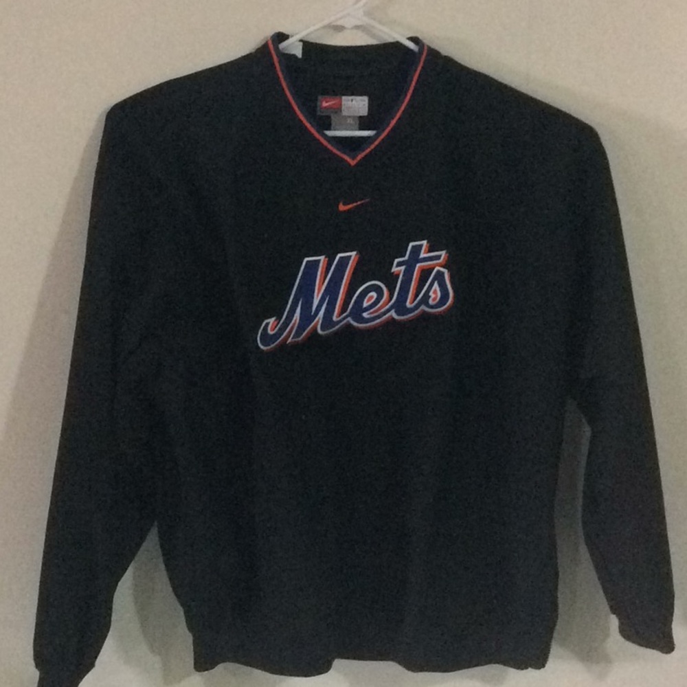 N.y.mets pull over wind breaker xl